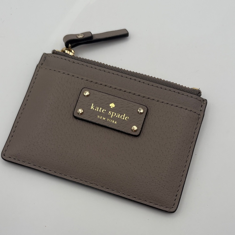 Kate Spade Taupe Card Holder